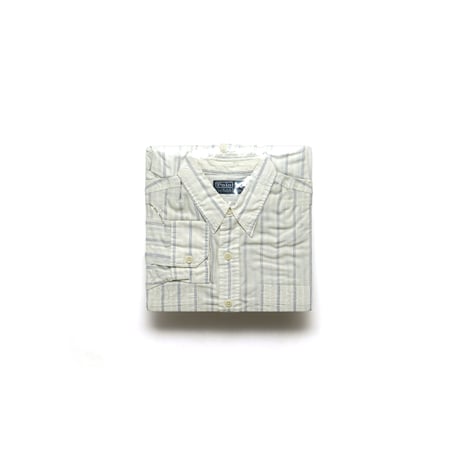 Ralph Lauren / Vintage, Striped Cotton Chin-Strapped L/S Shirt