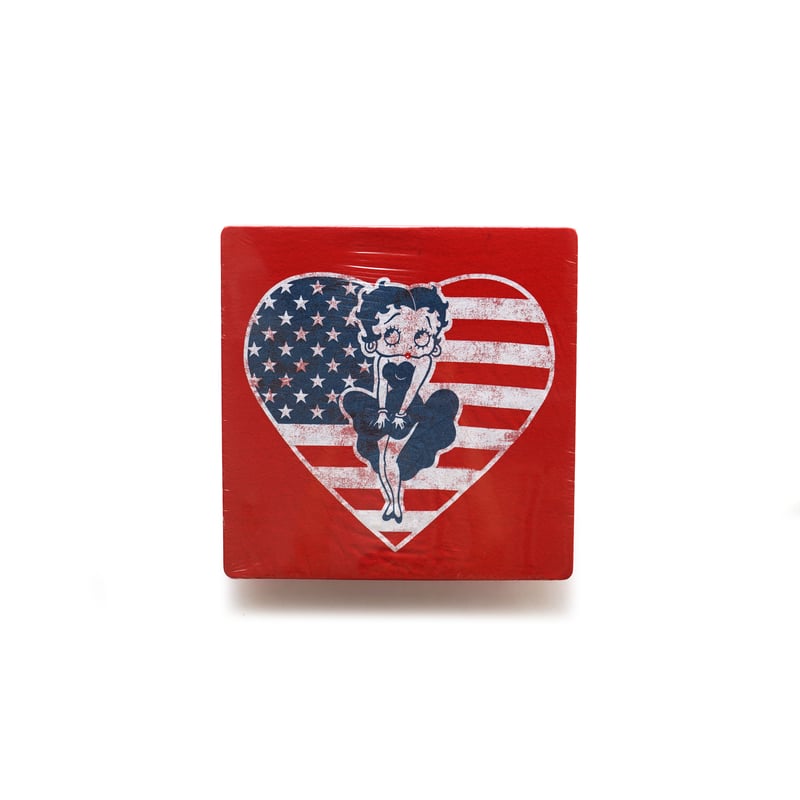 Betty Boop / Stars and Stripes Heart S/S Tee |
