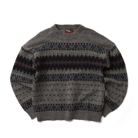 ALPS / Vintage, Nordic Wool Knit Crewneck Sweater
