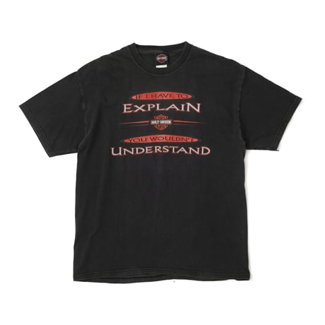 Harley Davidson / Vintage, ©2001 San Jose S/S Tee "Explain Understand"