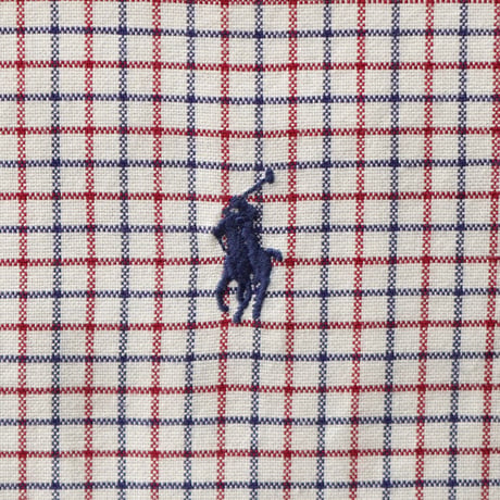 Ralph Lauren / Vintage, Tattersall Plaid Cotton Oxford B.D L/S Shirt "Classic Fit"