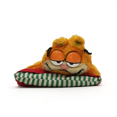 Garfield / Vintage, Plush Toy "Sleeping on pillow"