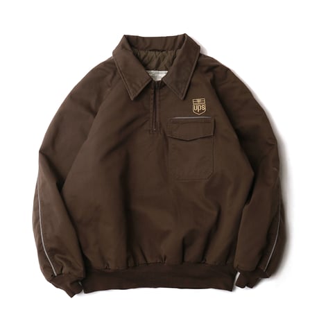 UPS / Vintage, Quarter Zip Deliveryman Filling Pullover Jacket