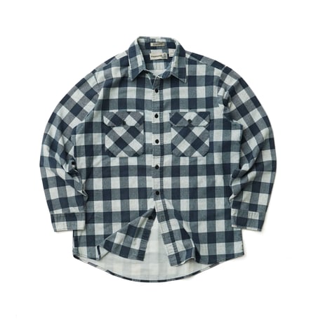 Field Master by Sears / Vintage, Flannel Plaid B.D L/S Shirt "Perma-Prest"