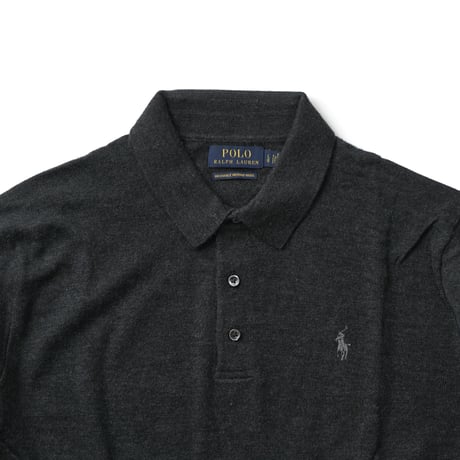 Polo Ralph Lauren / Vintage, Merino Wool Knit Polo L/S Shirt