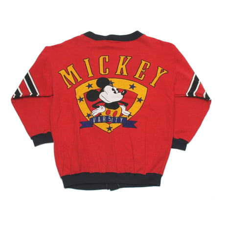 Disney / 90's Vintage, "Mickey Mouse" Sweat Cardigan