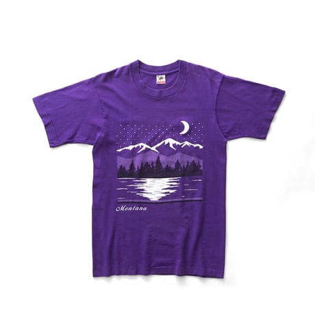 Montana, MT / Vintage, Souvenir S/S Tee "Rocky Mountains, Moraine Lake"