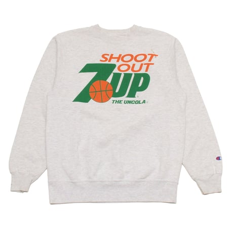 7 UP / 90's Vintage, Logo Crewneck Sweatshirt -Champion body-