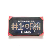 Los Angeles Rams / #1 Fan Plate Wall Clock