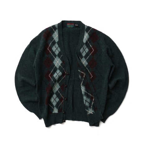 Churchill Downs / Vintage, Argyle Wool Knit Cardigan