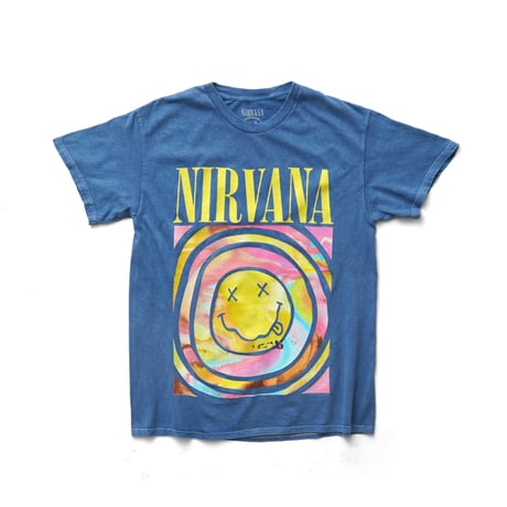 Nirvana / Marbled Smiley Face Mineral Washed S/S Tee