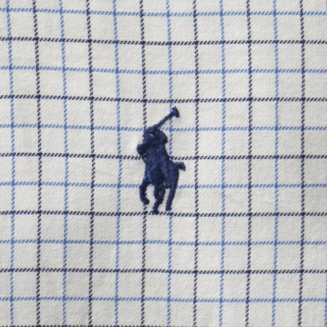 Ralph Lauren / Vintage, Tattersall Plaid Cotton B.D L/S Shirt "Custom Fit"