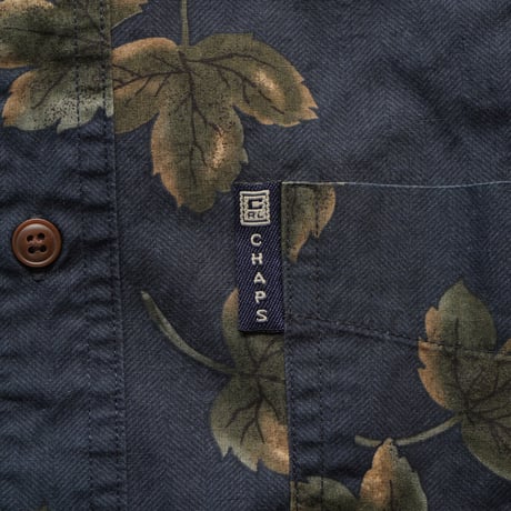 Chaps Ralph Lauren / 90's Vintage, B.D L/S Shirt "Leaf"