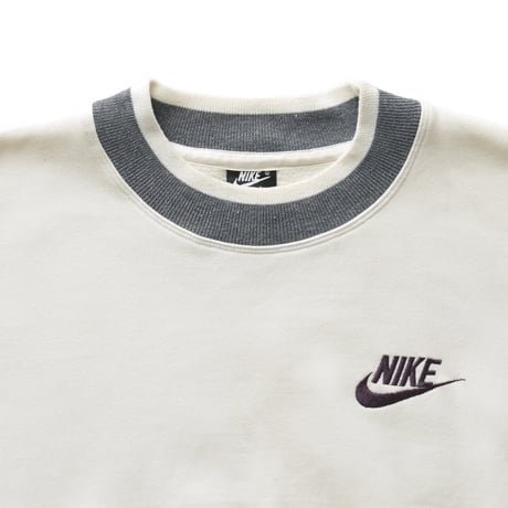 NIKE / Vintage, Two-tone Striped Rib Crewneck Sweatshirt "Foot Locker Exclusive"