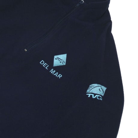 Del Mar Racetrack / Quarter Zip Pullover Fleece Jacket "TVG Network"