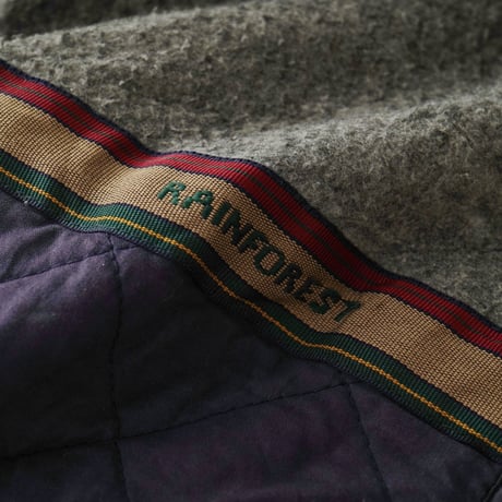 RAINFOREST / Vintage, Leather Collar Hunting Jacket with Fleece Liner