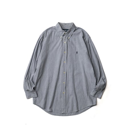 Ralph Lauren / Vintage, Tattersall Plaid Cotton B.D L/S Shirt "Blaire"