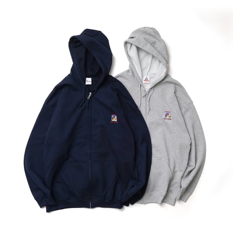 Teereco / SS Logo Embroidered Zip Up Hooded Sweatshirt
