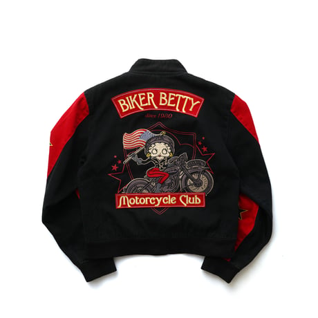 【Lady】 Betty Boop × Jeff Hamilton / Racing Jacket