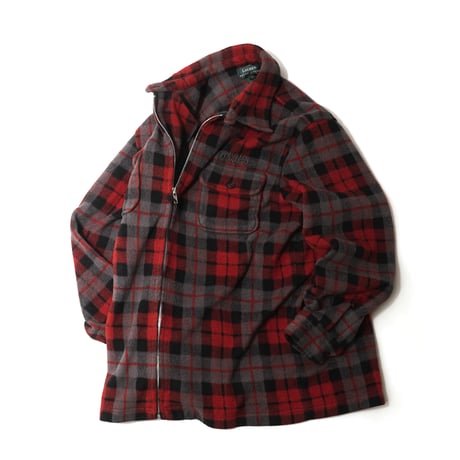 Lauren Ralph Lauren / Vintage, Fleece Plaid Zip Up Jacket