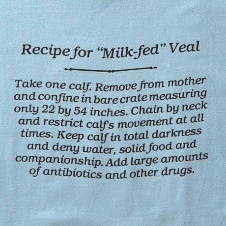 Farm Sanctuary / Vintage, Boycott Veal S/S Tee