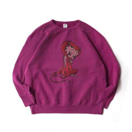 Betty Boop / Vintage Bootleg, Crewneck Sweatshirt "Red Devil"