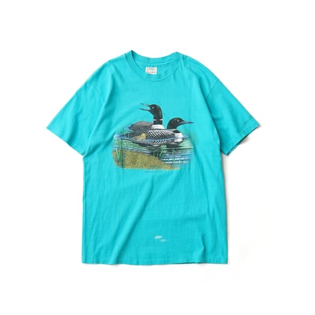 L.L. Bean / Vintage, Supports Maine Audubon S/S Tee "Common Loon, Gavia immer"