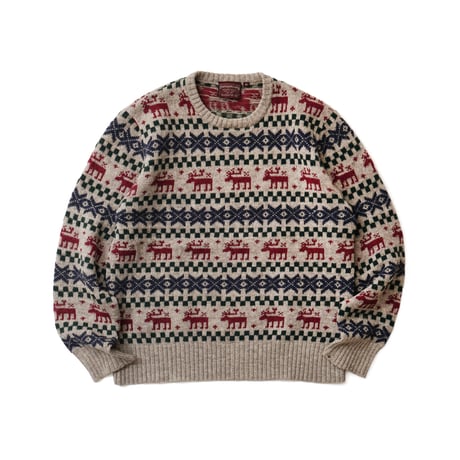 Chaps Ralph Lauren  / Vintage, Snowflake Wool Crewneck Knit