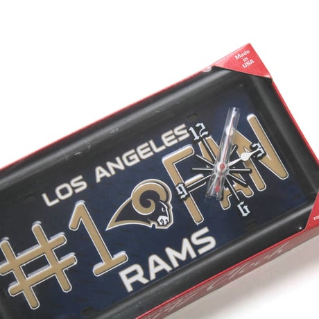 Los Angeles Rams / #1 Fan Plate Wall Clock