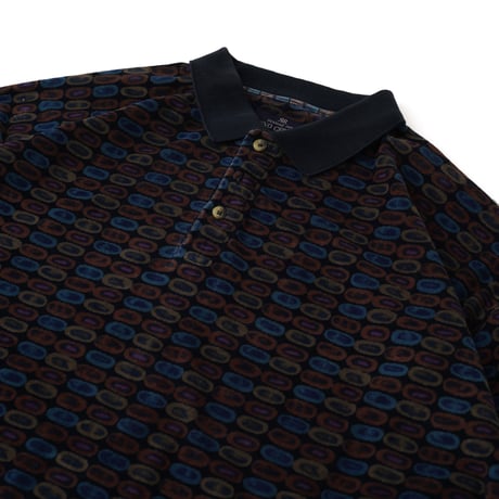 Nino Cerruti Sport / Vintage, Velour Polo L/S Shirt