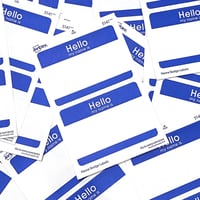 "Hello My Name Is" Sticker (2 Sheet)"