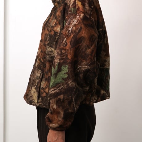 Whitewater Outdoors / Vintage, Real Tree Camo Quarter Zip Pullover Fleece Jacket
