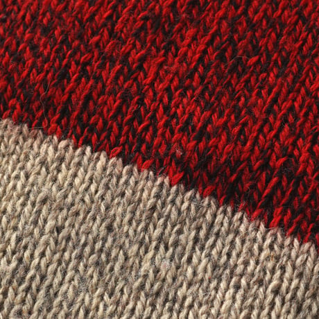 Royal Knight / Vintage, Striped Wool Knit Crewneck Sweater