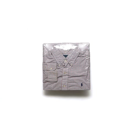 Ralph Lauren / Vintage, Tattersall Plaid Cotton Oxford B.D L/S Shirt "Classic Fit"