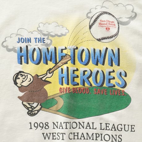 San Diego Padres / Blood Bank 1998 NL West Champions S/S Tee