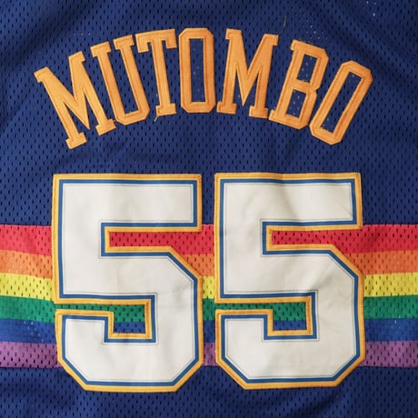 Denver Nuggets / Basketball Jersey "#55 Mutombo" (manufactured by adidas)