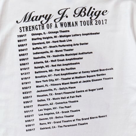 Mary J. Blige / STRENGTH of a WOMAN 2017 TOUR S/S Tee