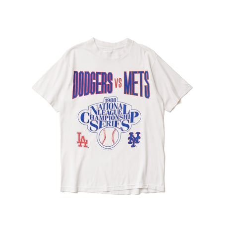 Los Angeles Dodgers vs New York Mets / Vintage, S/S Tee "National League Championship 1988"