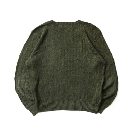 Polo Ralph Lauren / Vintage, Silk Knit Cable Crewneck