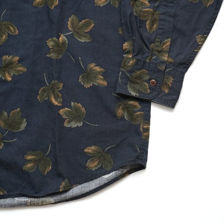 Chaps Ralph Lauren / 90's Vintage, B.D L/S Shirt "Leaf"