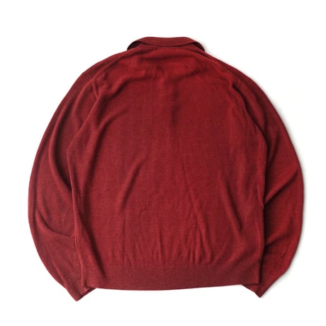 Vintage, Acrylic Knit Polo L/S Shirt