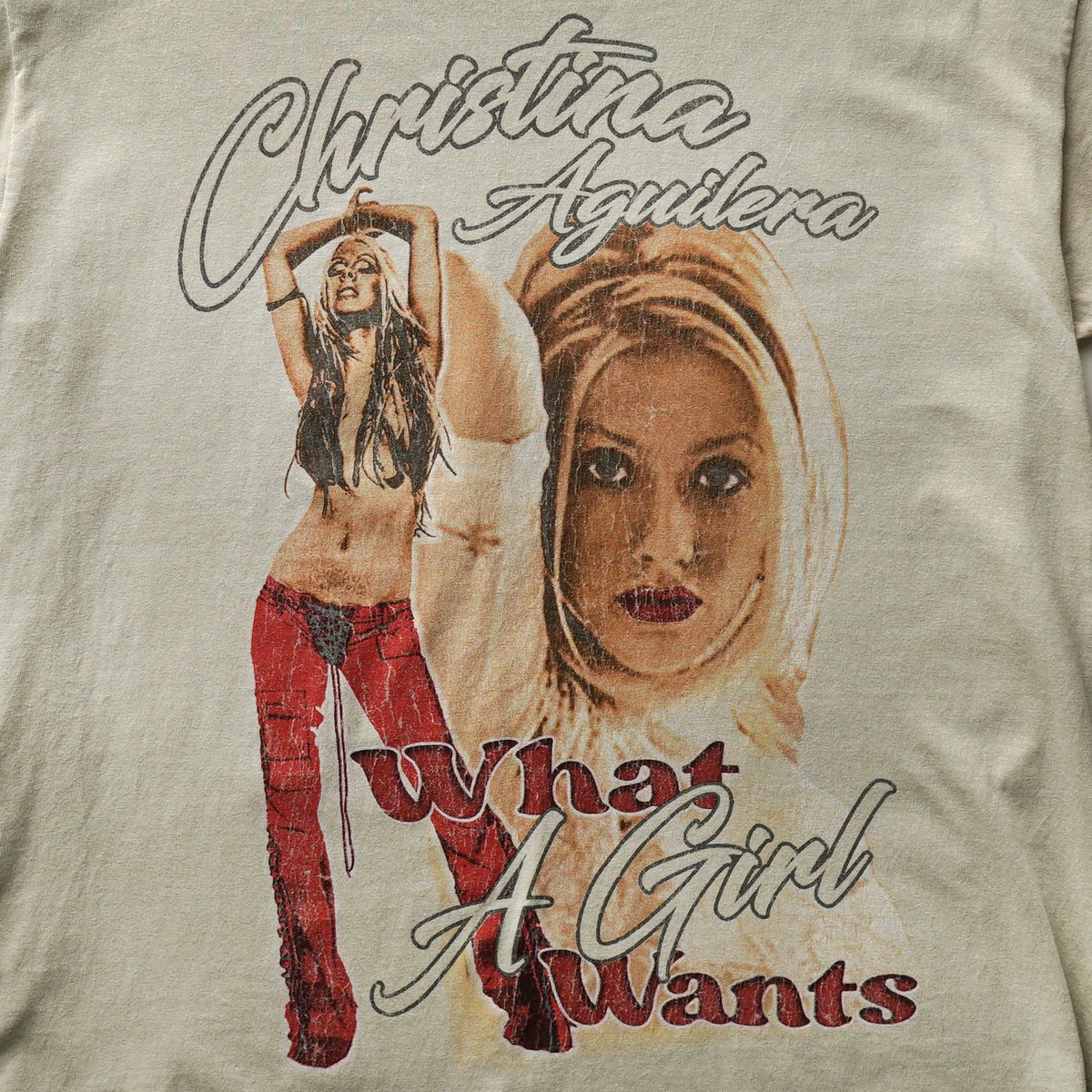 90s クリスティーナアギレラ USA製 ヴィンテージ チビTシャツ