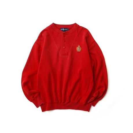 Ralph Lauren / Vintage, Snap Henley Pullover Sweatshirt