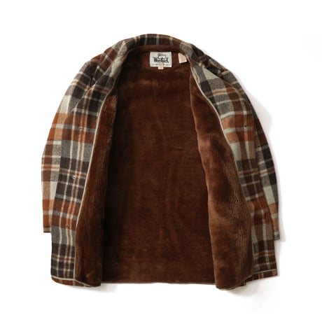 Woolrich / Vintage, Wool Tweed Sherpa Plaid Coat