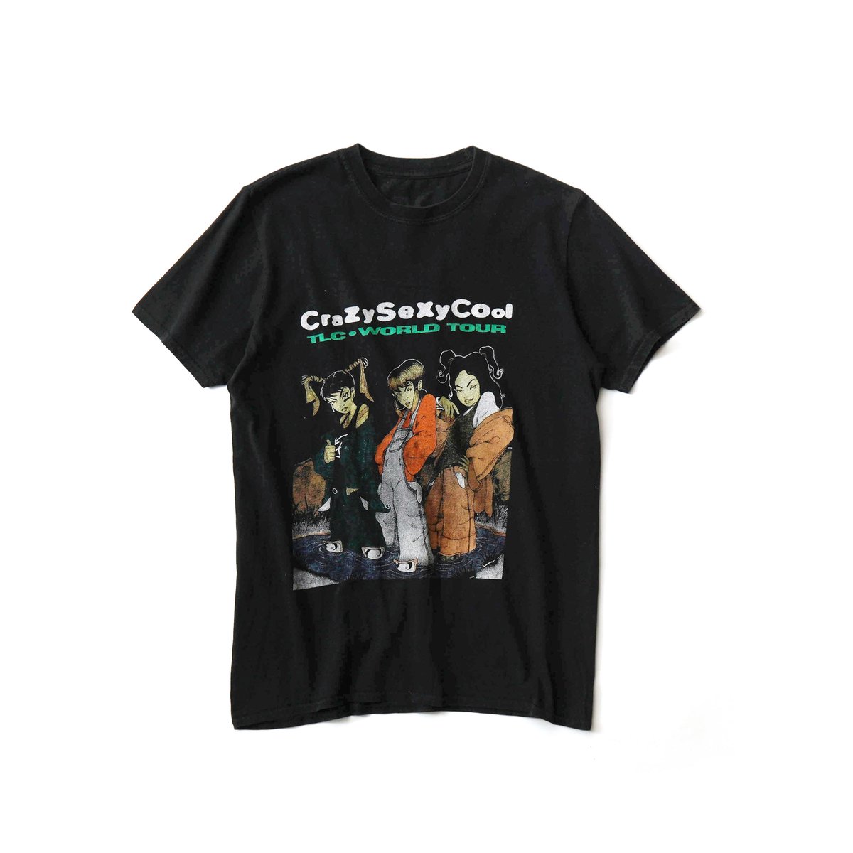 TLC FANMAIL Tシャツ 黒 TLC FAN MAIL 1999 OFFICIAL TEE BLACK GIANT XL 0