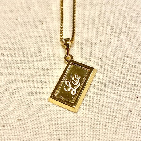 IN-PUT-OUT / Life chocolate message Necklace K18GP/Silver 925