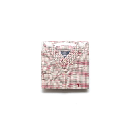 Ralph Lauren / Vintage, Tattersall Plaid Cotton Flannel B.D L/S Shirt "Classic Fit"