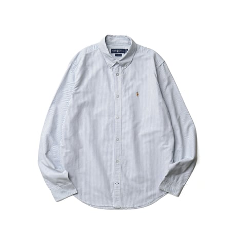 Ralph Lauren / Vintage, Striped Cotton Oxford B.D L/S Shirt "Classic Fit"