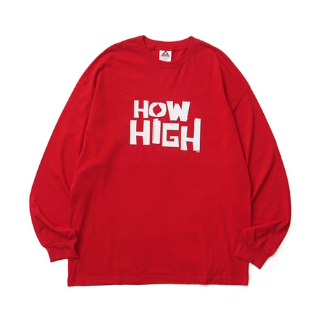 HOW HIGH / Vintage, Logo L/S Tee ©2001