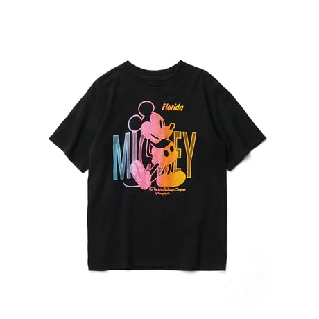 Disney / Vintage, Fake Layered Sleeve S/S Tee "Mickey Mouse"
